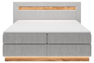 Boxspringbett OSKI Hellgrau - Breite: 190 cm