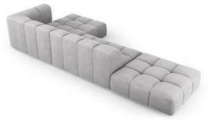 modulares Ecksofa SERENA 5 Sitzplätze Hellgrau