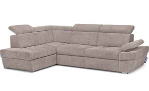 Ecksofa RATLO links Beige - Ecke davorstehend links - Longchair davorstehend links - Ottomane davorstehend rechts