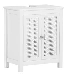 Meuble sous Vasque BZR35-W Blanc - Bois manufacturé - 50 x 60 x 33 cm