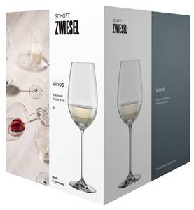 Weißweinglas Vinos 4er Set Naturfaser - 2 x 24 x 10 cm