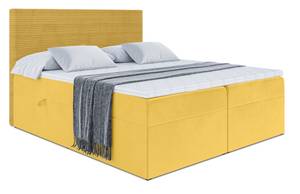 Boxspringbett PRESTON Gelb - Breite: 140 cm - H3