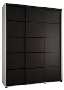 ARMOIRE À PORTES COULISSANTES DAVOS 4 Noir - Blanc - Largeur : 190 cm