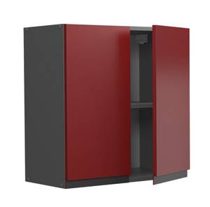 Hängeschrank R-Line 39738 Anthrazit - Rot