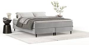 Boxspringbett Rowan Grau - Breite: 140 cm - H3