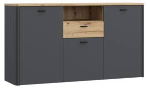 Sideboard Leone 4 Grau - Holzwerkstoff - 158 x 87 x 42 cm