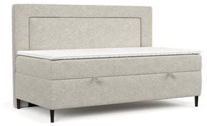 Boxspringbett Demi Beige - Grau - H2 - Tiefe: 80 cm