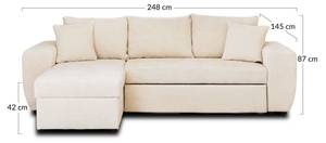 Ecksofa MILAN Grau