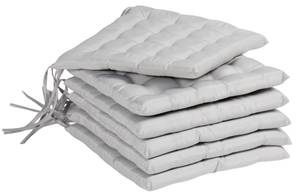 Sitzkissen Set 84G-389V00LG Grau - Textil - 40 x 4 x 40 cm