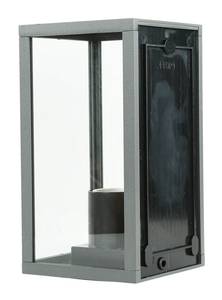 Außen Wandleuchte KASSEL Grau - Glas - 12 x 22 x 12 cm