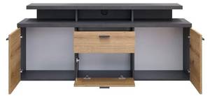 TV-tisch MoodMedia Braun - Holz teilmassiv - 151 x 66 x 47 cm