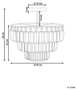 Lampe suspension AMENEIRO Argenté - Métal - 45 x 42 x 45 cm