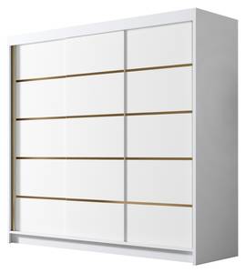 Kleiderschrank Evo VII Weiß - Breite: 200 cm