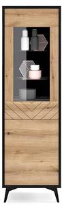 Vitrine DIAMOND Braun - Holzwerkstoff - 54 x 178 x 39 cm