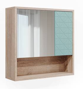 Armoire de toilette Agasta 39629 Vert émeraude - Imitation chêne de Sonoma