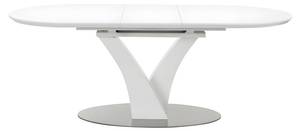 Table extensible TALARA Blanc - Bois manufacturé - 95 x 76 x 200 cm