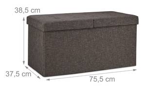 Banquette avec couvercle rabattable Marron