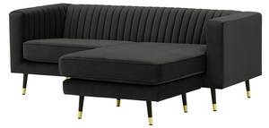 Universelles Ecksofa Slender Schwarz