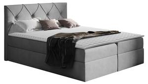 Boxspringbett Crystal Grau - Breite: 147 cm