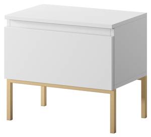 Table de chevet BEMMI Blanc - Bois manufacturé - 8 x 42 x 32 cm