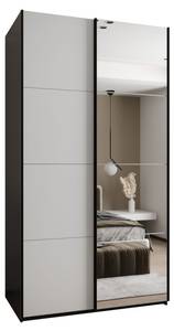 Armoire Lux 3 Noir - Blanc - Largeur : 140 cm