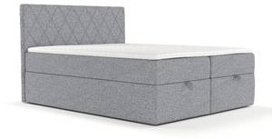 Boxspringbett Elodie Grau - 160 x 110 x 208 cm