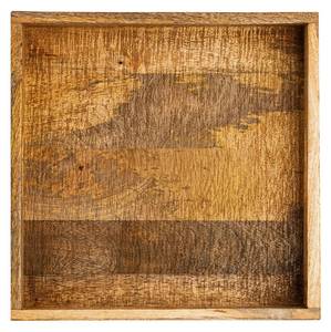 Holztablett Serviertablett Braun - Massivholz - 40 x 6 x 40 cm