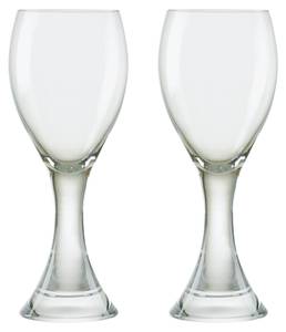 Manhattan Weiß Weingläser 2er Set Glas - 7 x 20 x 7 cm