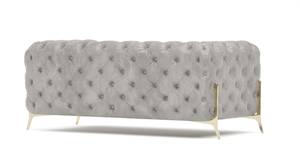 Chesterfield Sofa 2-Sitzer Klareno Grau