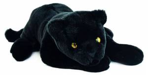 Histoire d Ours Schwarzer Panther 40 cm Schwarz - Kunstfell - 23 x 40 x 38 cm