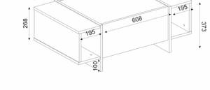 Wohnzimmertisch Dpagliar Schwarz - Holzwerkstoff - 60 x 38 x 104 cm