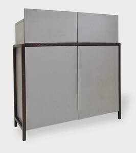 Designer Kommode fürs Wohnzimmer BOSTON Braun - Massivholz - Holzart/Dekor - 105 x 100 x 35 cm