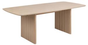 Table à manger Dryas Marron - En partie en bois massif - 220 x 75 x 105 cm