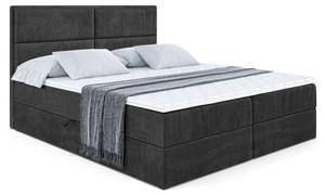 Boxspringbett GRATUN Schwarz - Breite: 160 cm - H4