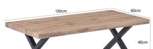 Couchtisch Wood III Braun - Holzwerkstoff - 120 x 40 x 60 cm