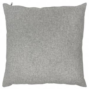 Coussin chambray gris clair 45x45 cm Gris - Textile - 45 x 45 x 5 cm