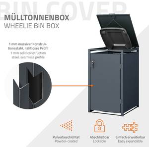 Mülltonnenbox für 1 Tonne Anthrazit