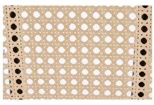 Stuhl Simple Grau - Rattan - Textil - 53 x 84 x 60 cm