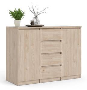 Sideboard Nada Kastanienbraun - Eiche Schwarzbraun Dekor