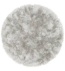 Tapis à poils longs rond Bright Gris - 150 x 150 cm