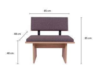 Eckbank 'Die Stilvolle' Ti II (4er Set) Braun - Holzwerkstoff - Kunststoff - 142 x 85 x 182 cm