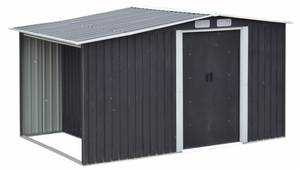 Cabane de jardin LERY Gris - Métal - 195 x 178 x 313 cm