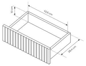 Sideboard LIWELO Grau - Holzwerkstoff - 153 x 83 x 38 cm