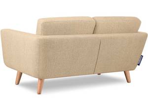 TAGIO II Sofa 2 Personen Weiß - Massivholz - 153 x 80 x 88 cm