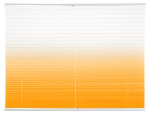 Plissee Klemmfix Orange - Weiß - Breite: 80 cm