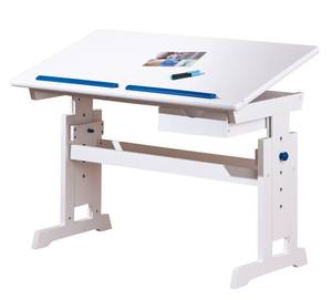 Schreibtisch Batur Weiß - Holz teilmassiv - 109 x 63 x 55 cm