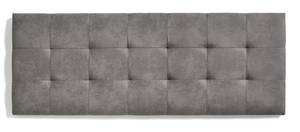 Tête de lit capitonnée en tissu 162x57 Gris - Fibres naturelles - Bois/Imitation - 57 x 5 x 165 cm