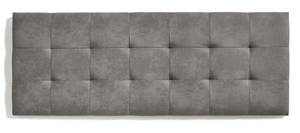 Tête de lit capitonnée en tissu 162x57 Gris - Fibres naturelles - Bois/Imitation - 57 x 5 x 165 cm