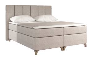 Boxspringbett WHISPER Cremeweiß - Breite: 195 cm