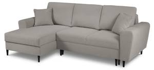 Schlaf-Ecksofa + Box MOGHAN 4 Sitzplätze Grau